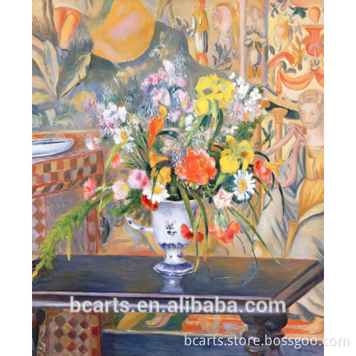 Bright color flower painting for home decoration